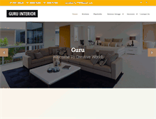 Tablet Screenshot of guruinterior.com